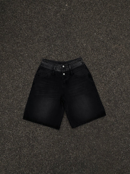DOUBLE WAISTED JORTS